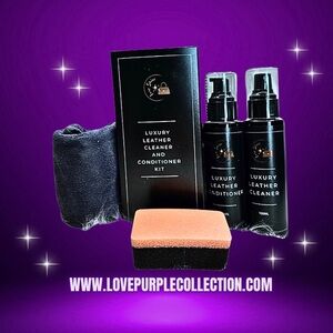 Luxury Leather Cleaner and Conditioner Kit - Black and Tan